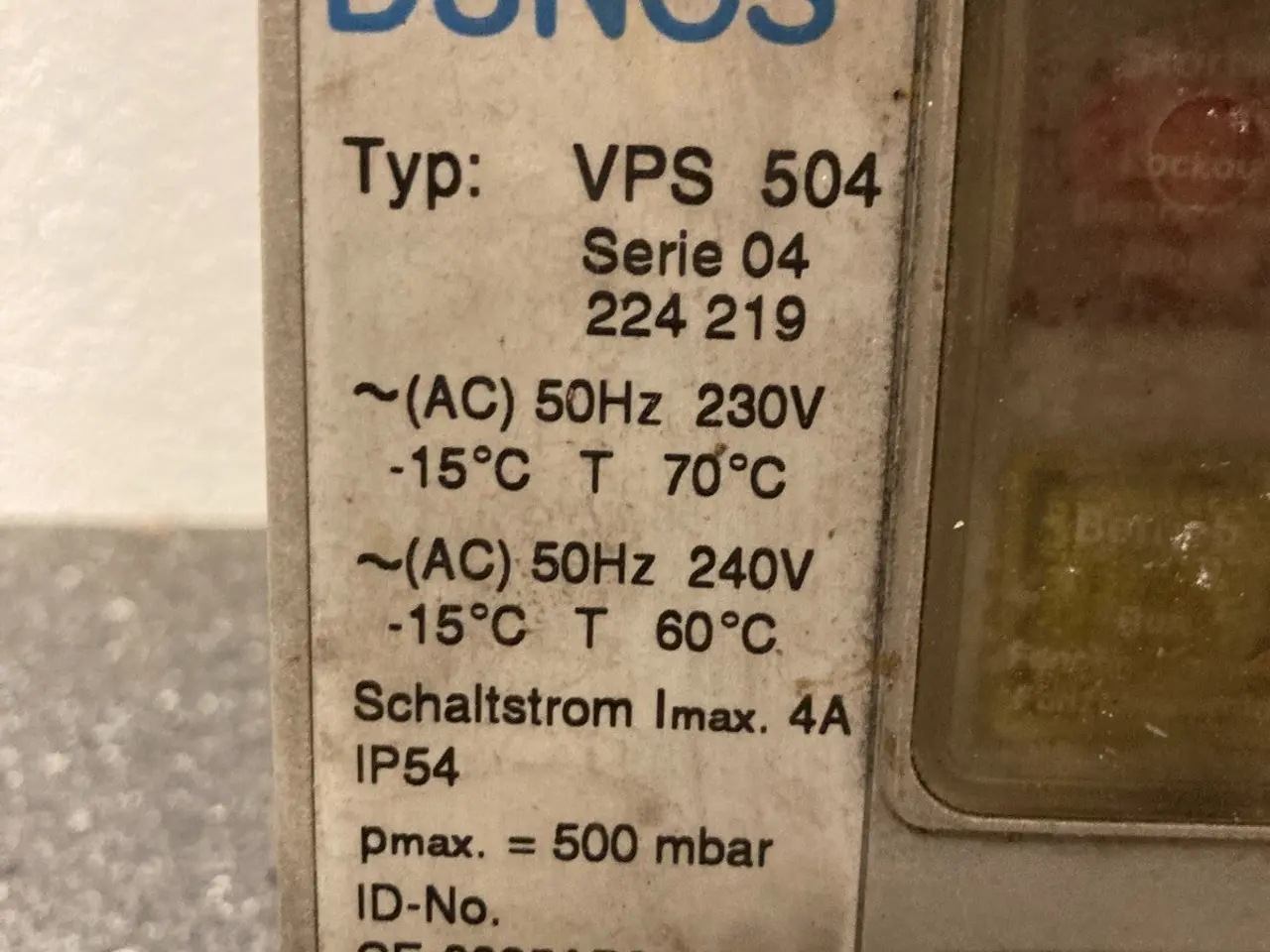 Billede 3 - Old Dungs VPS 504 Gas ventil Proving System - 500