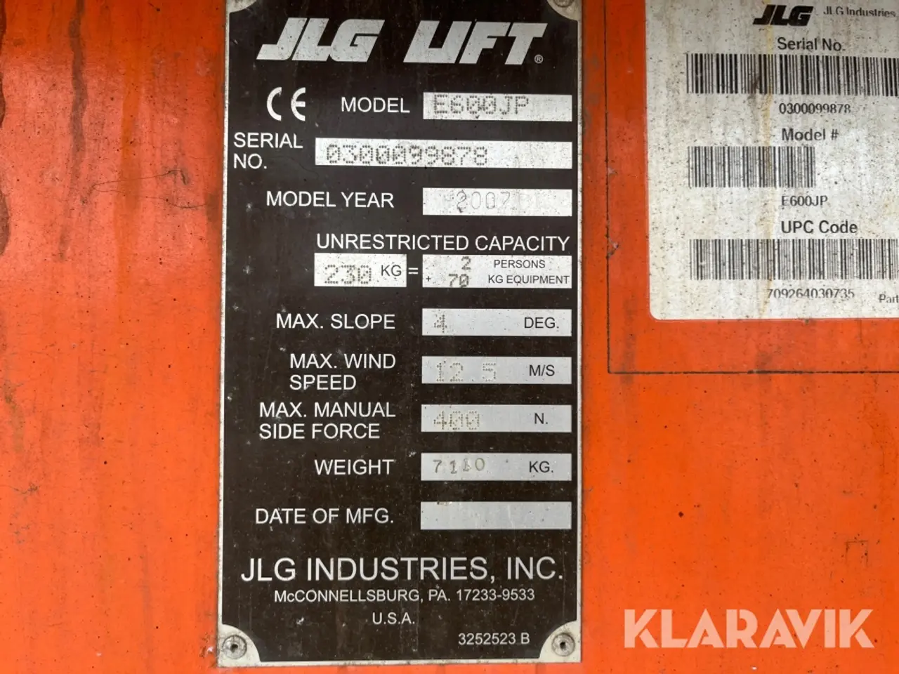 Billede 8 - Bomlift JLG E600J 20meter