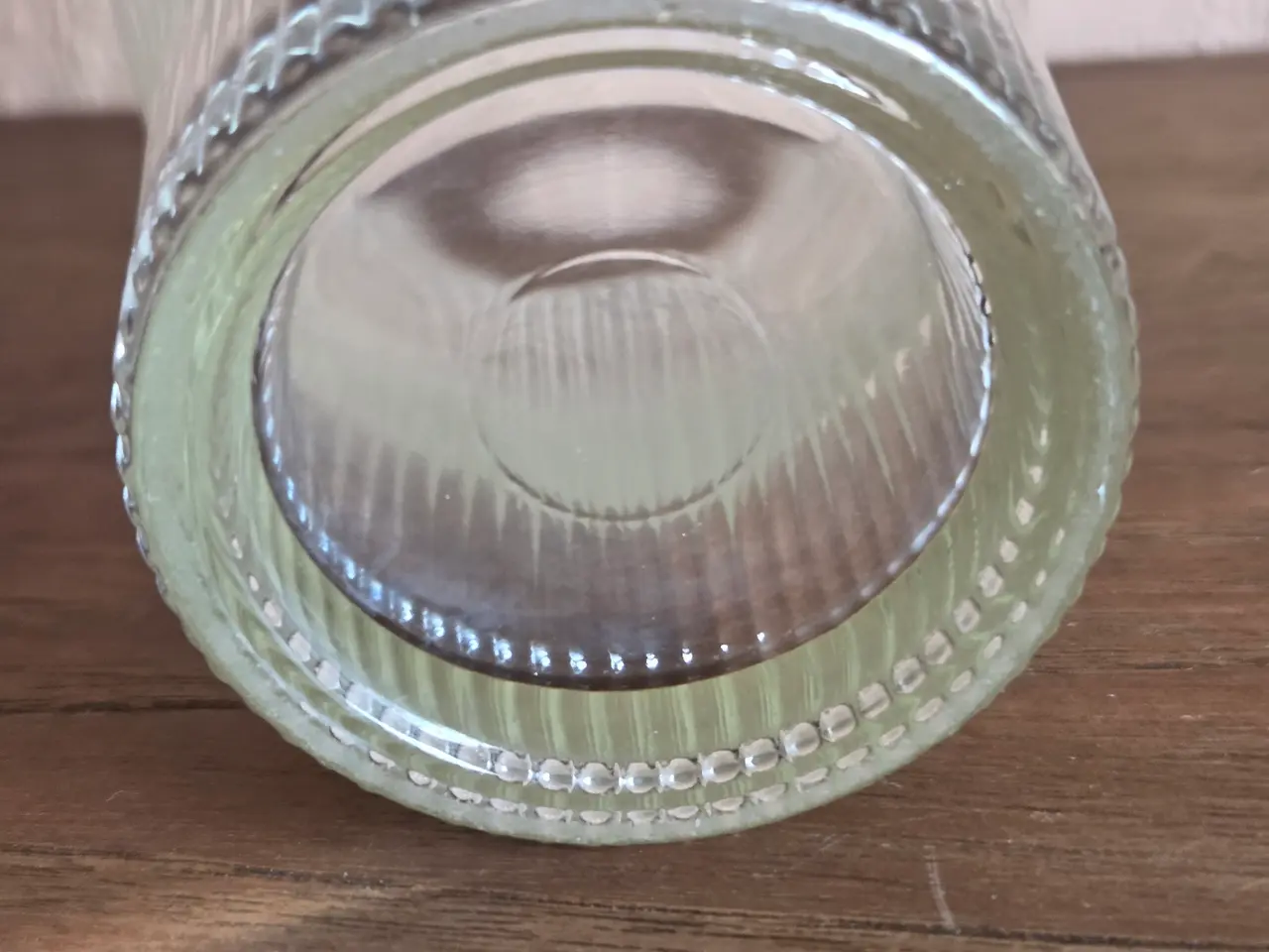 Billede 4 - Glasvase med riller, H: 16 cm