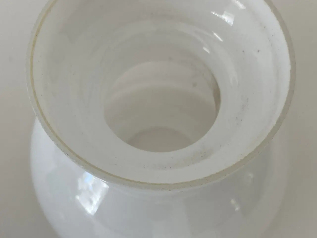 Billede 3 - Messing lampet med glas skærm