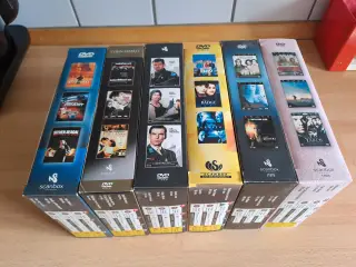 6 stk. Dvd bokse.