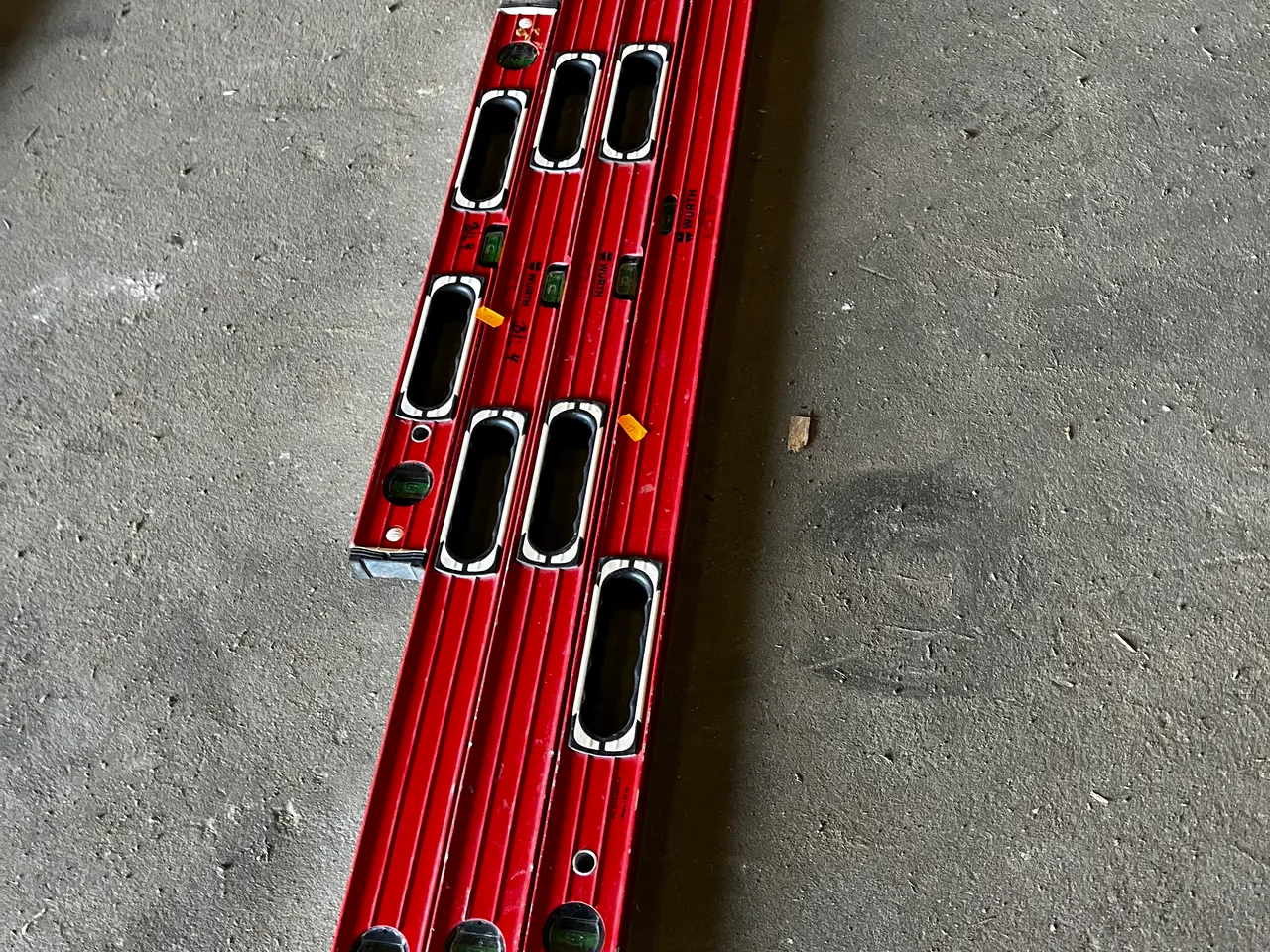 Billede 1 - 4 stk. vaterpas WÜRTH ZEBRA
