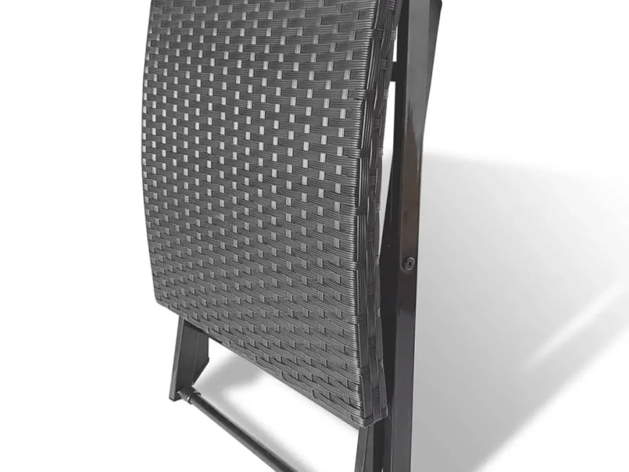 Billede 4 - Foldbar skammel i polyrattan - sort