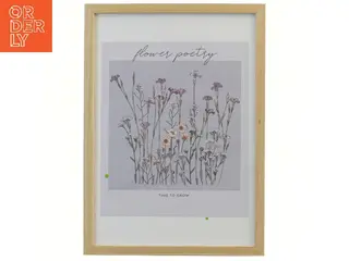 Billedramme med blomstermotiver fra Jysk (str. 32x23 cm)