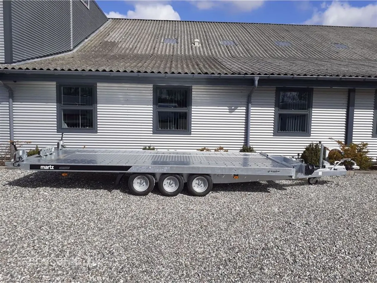 Billede 2 - 0 - Martz Autotrailer GT 480 3 akslet 3500 kg Top Professionel Autotrailer fra Martz med opkørsels vinkel på kun 11 grader til Skarp Pris