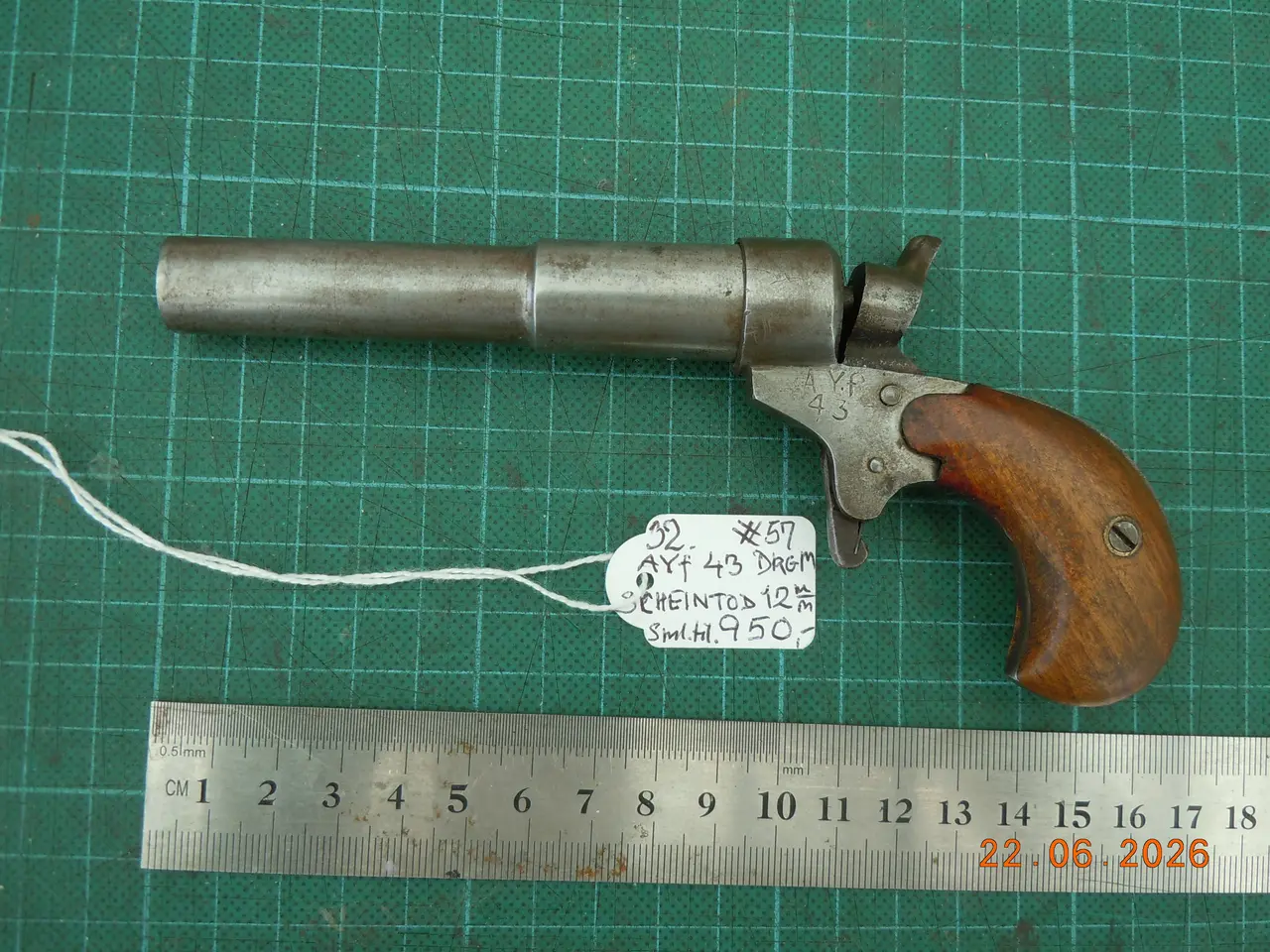 Billede 3 - 12 mm Scheintod pistol ayf 43.