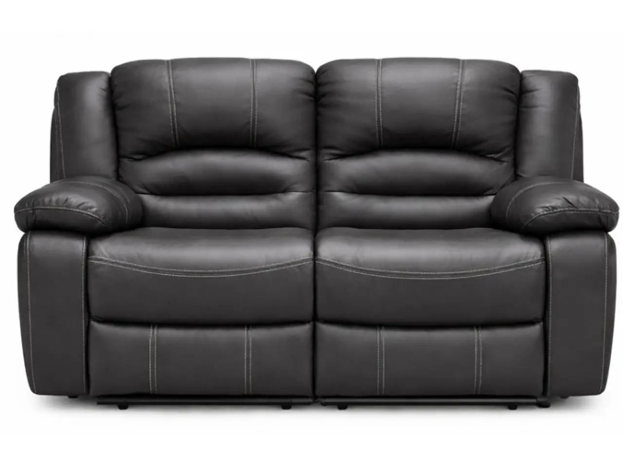 Billede 1 - Cinema 2 pers. sofa - sort læder