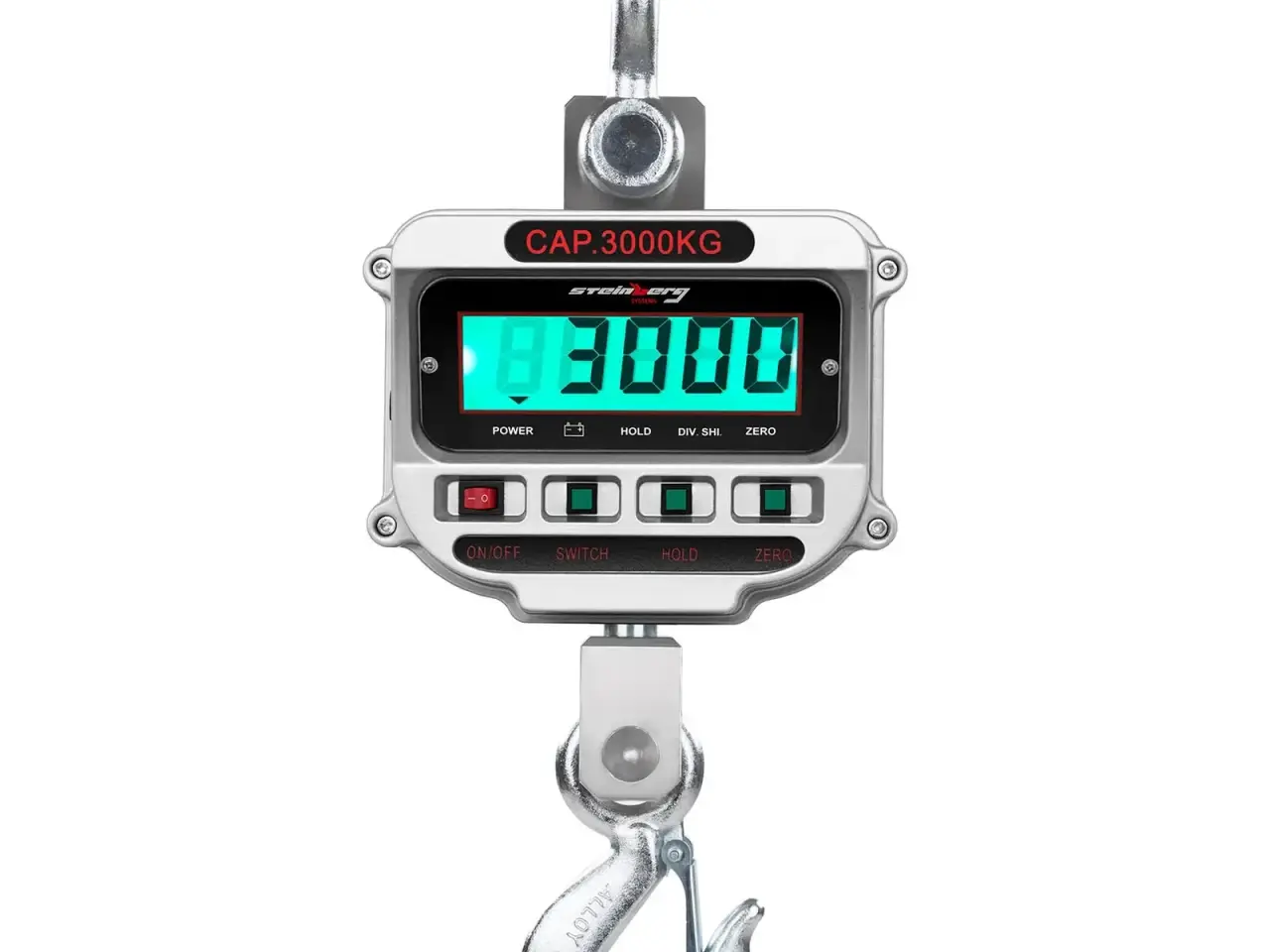Billede 5 - Kranvægt – 3000 kg / 0,5 kg – LCD – digital