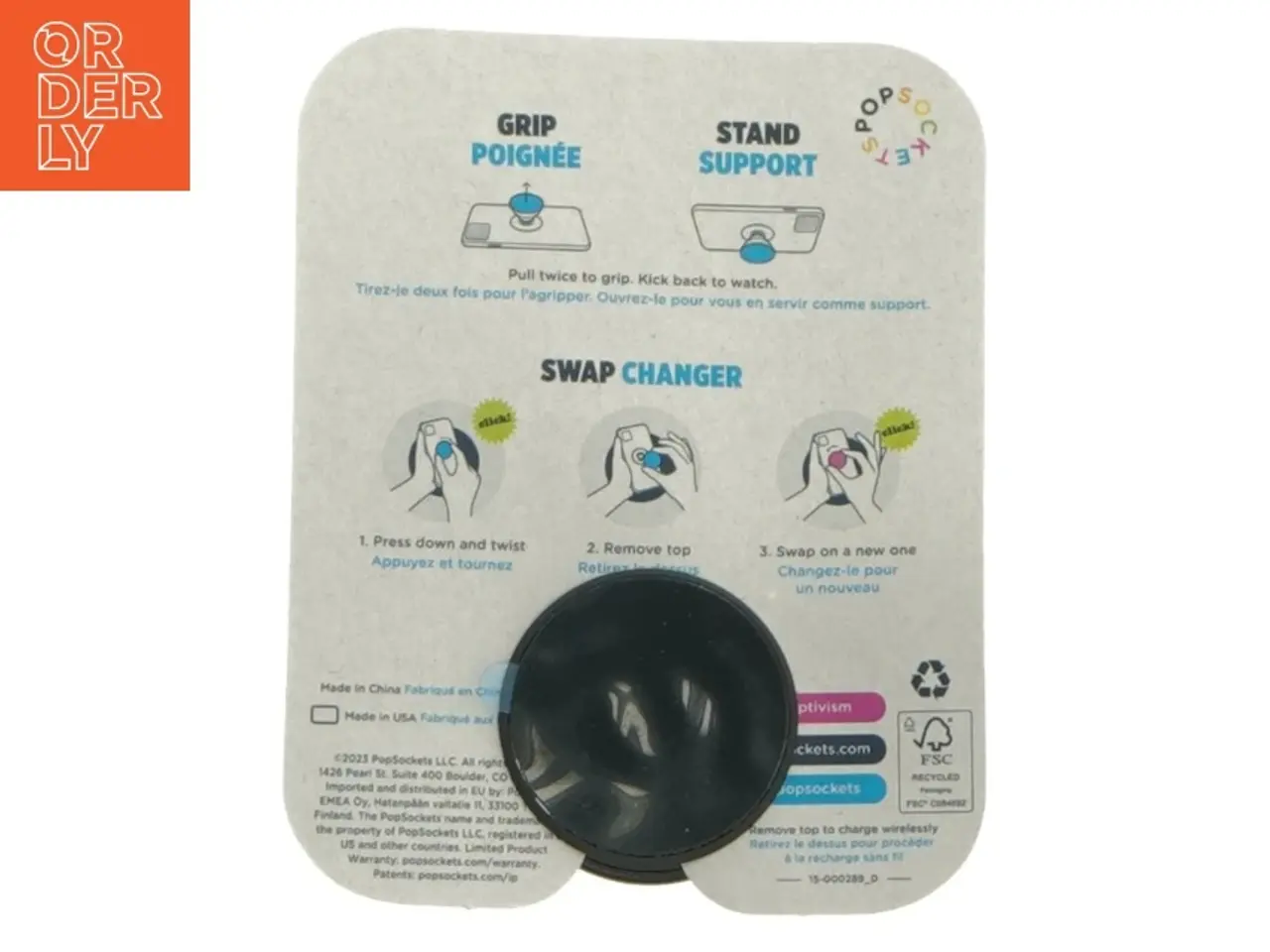 Billede 2 - PopSockets PopGrip fra 7 Days (str. 4 cm)
