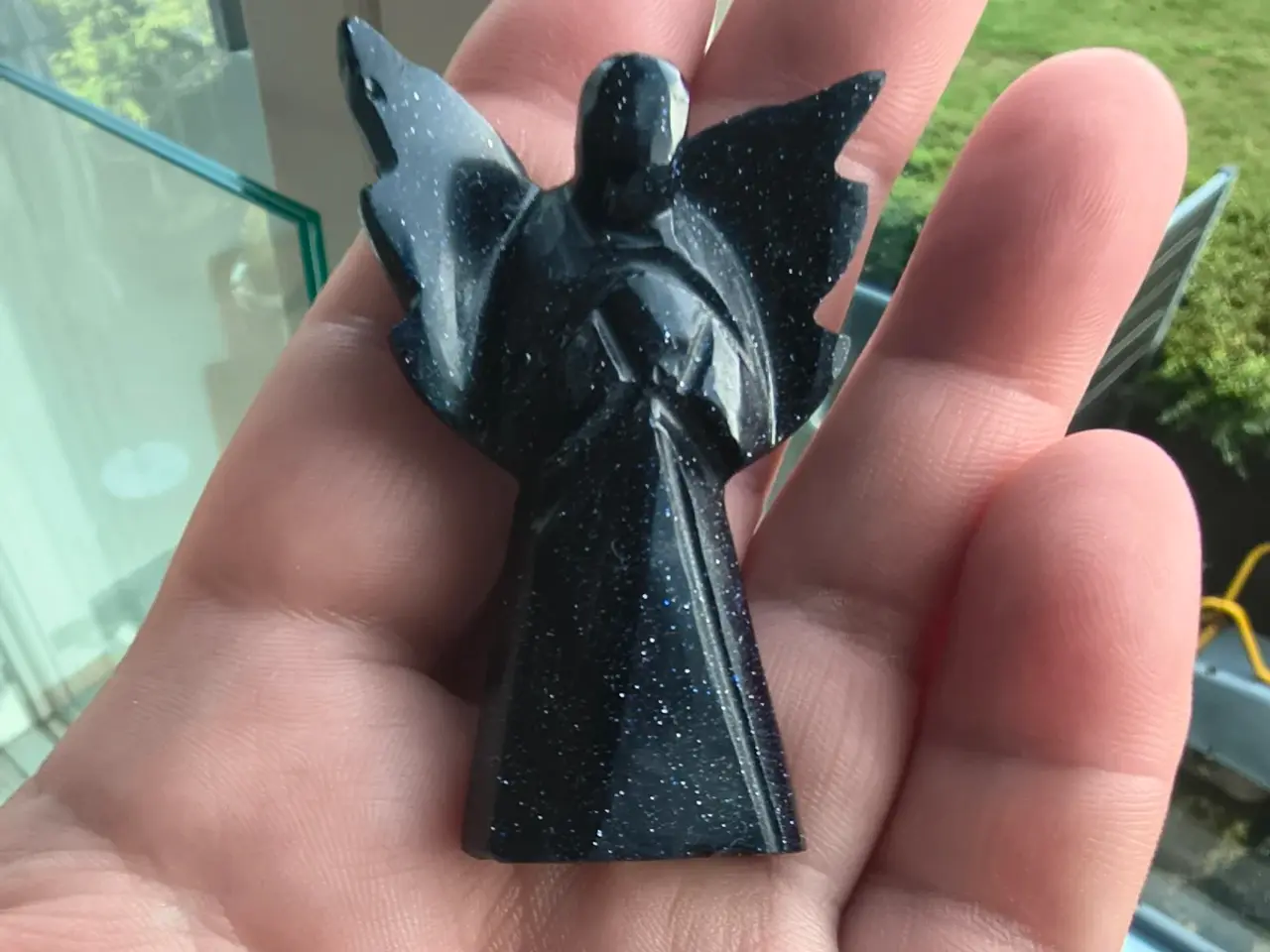 Billede 5 - Englefigur i midnight stone 