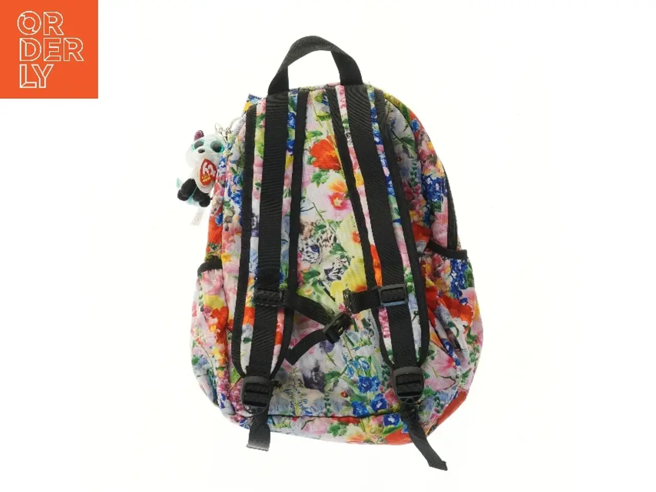Billede 2 - Blomstret Molo rygsæk med vedhæng (str. 43x17x34 cm)