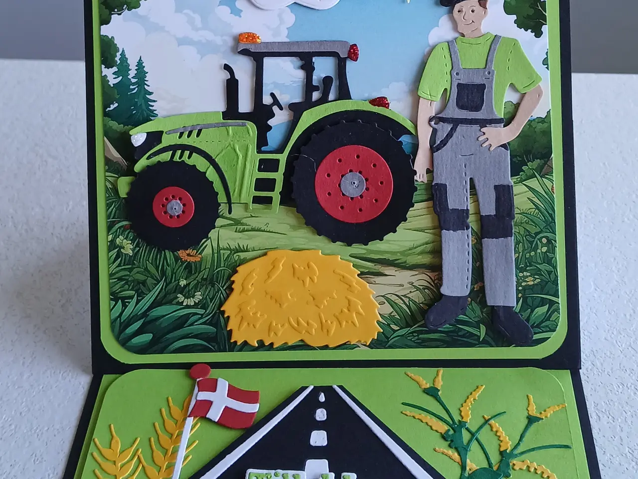 Billede 4 - Kort med traktor på sælges