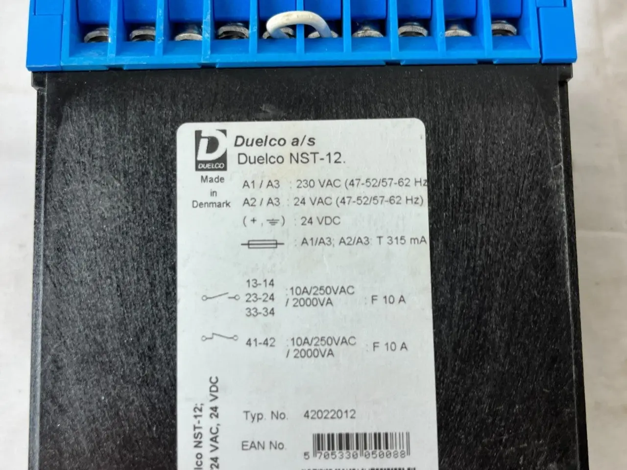 Billede 4 - Duelco NST-12 sikkerhedsrelæ Emergency Stop modul