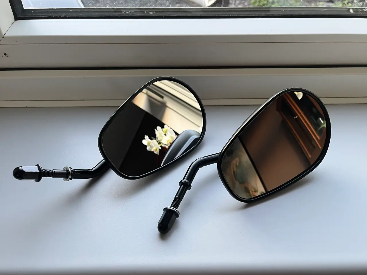 Billede 1 - Sorte sidespejle til Harley-Davidson