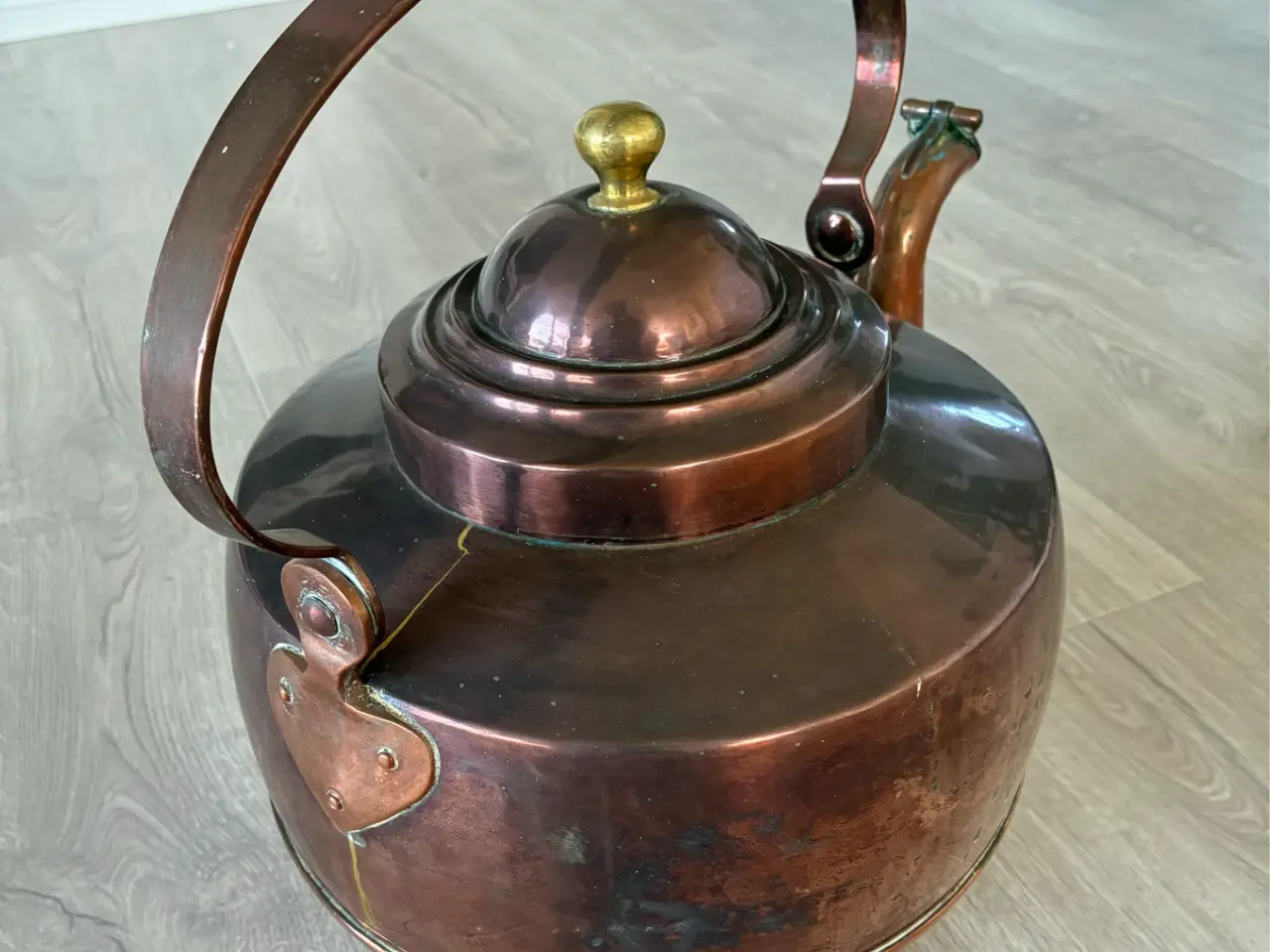 Billede 4 - Stor antik kobber kedel