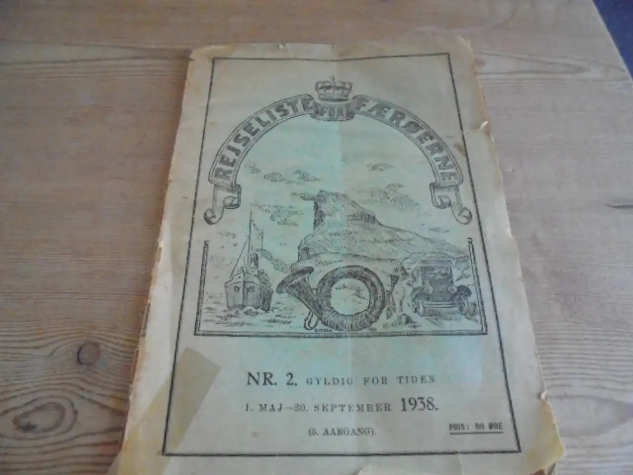 Billede 1 - Rejseliste for Færøerne – udg. fra 1938