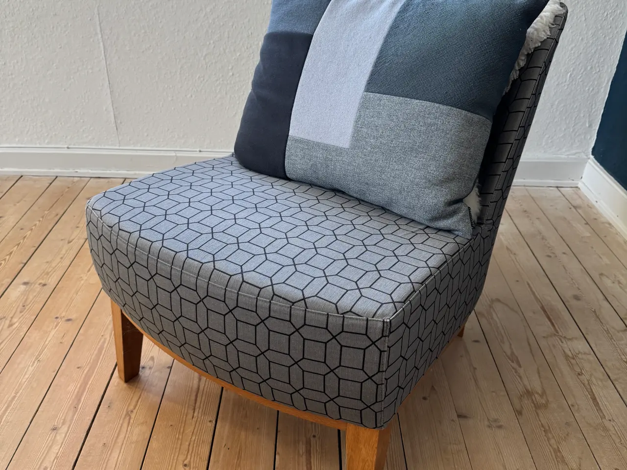 Billede 4 - IKEA Stockholm loungestol grå mønstret stof