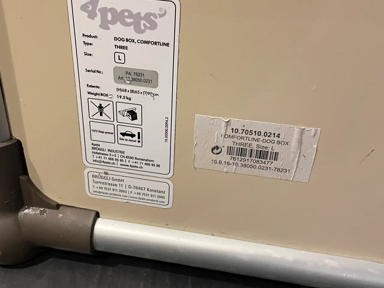Billede 2 - Hundebur 4 PET’s comfort Line