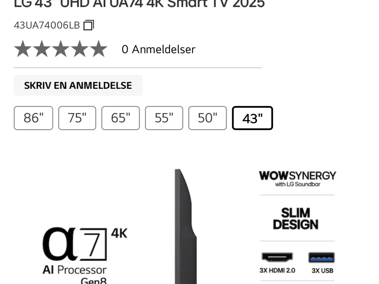 Billede 5 - Næsten nyt LG TV sælges