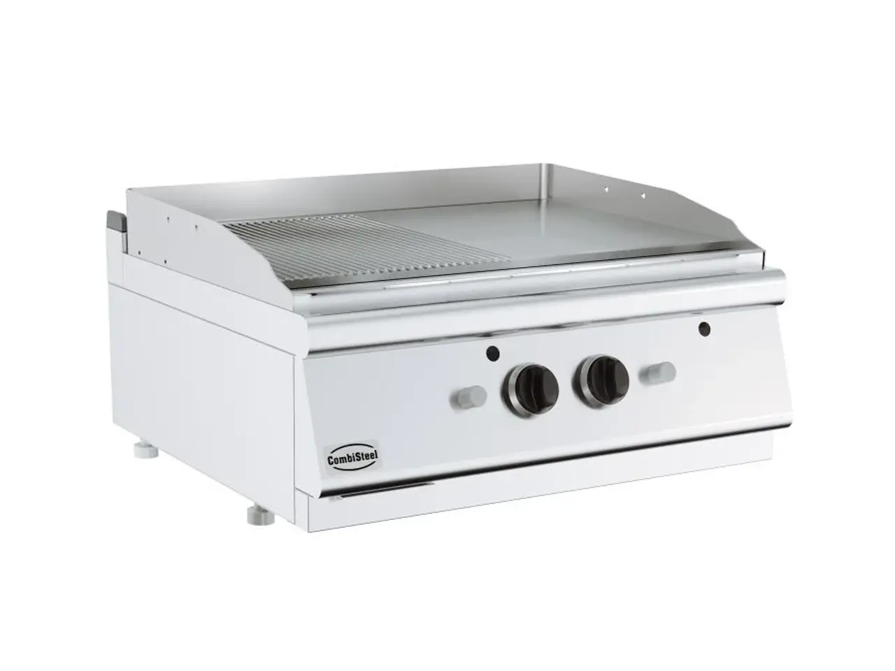 Billede 1 - Dobbelt El Stegeplade – krom glat/rillet – 400 V