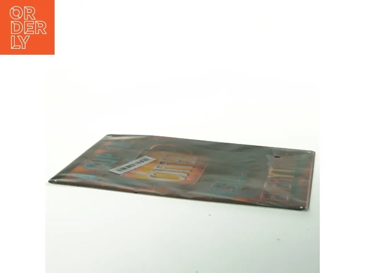 Billede 2 - Retro skilt med kaffekoptekst (str. 30x20 cm)