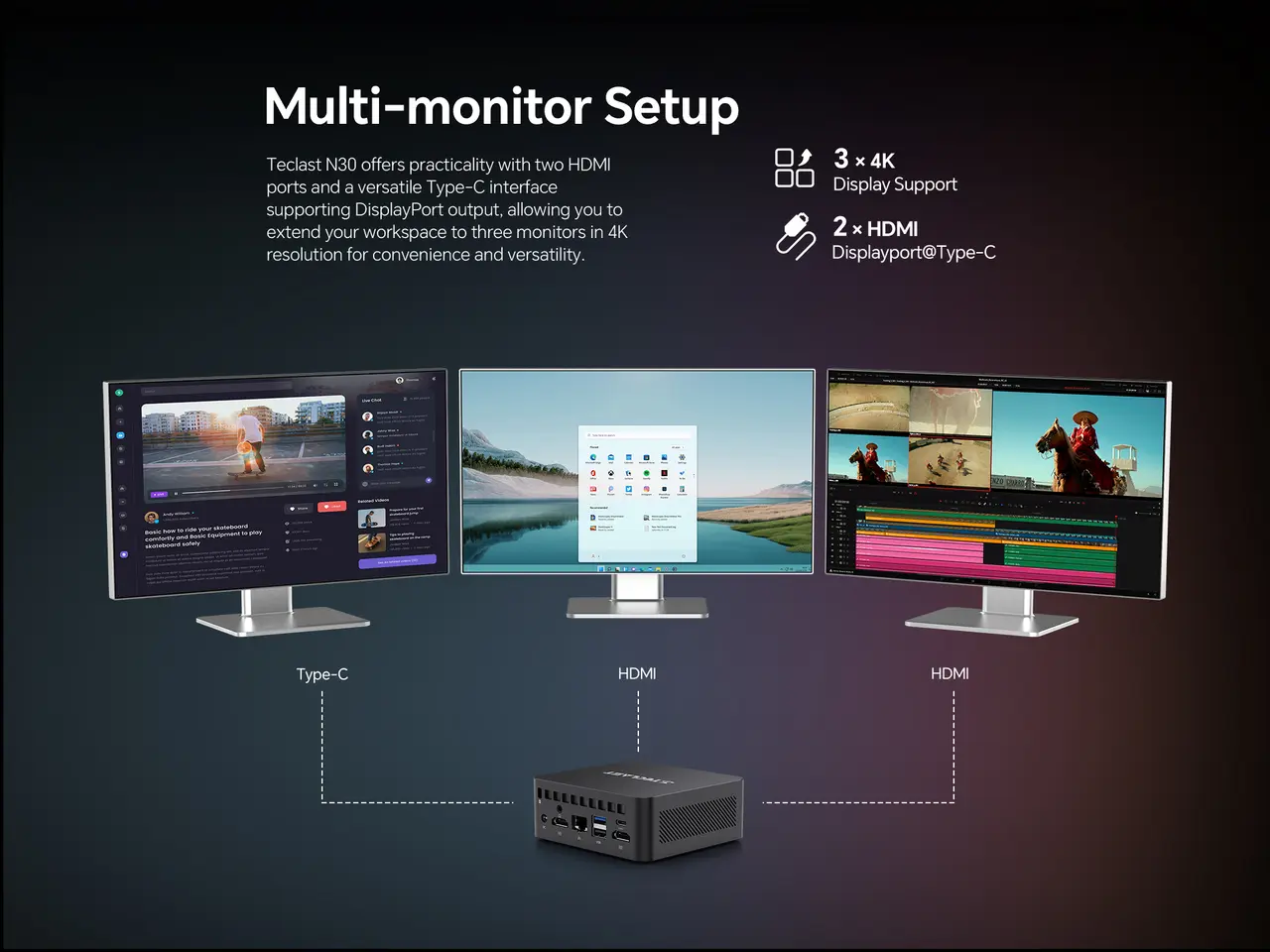 Billede 8 - Mini PC - Intel N150 - 3.6GHz. - 512GB/16GB.