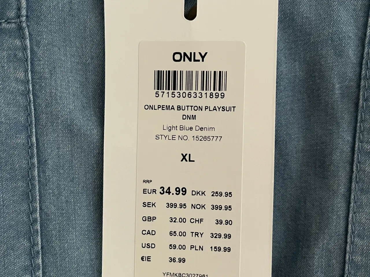 Billede 3 - HELT NY - ONLY shortsdragt str. XL