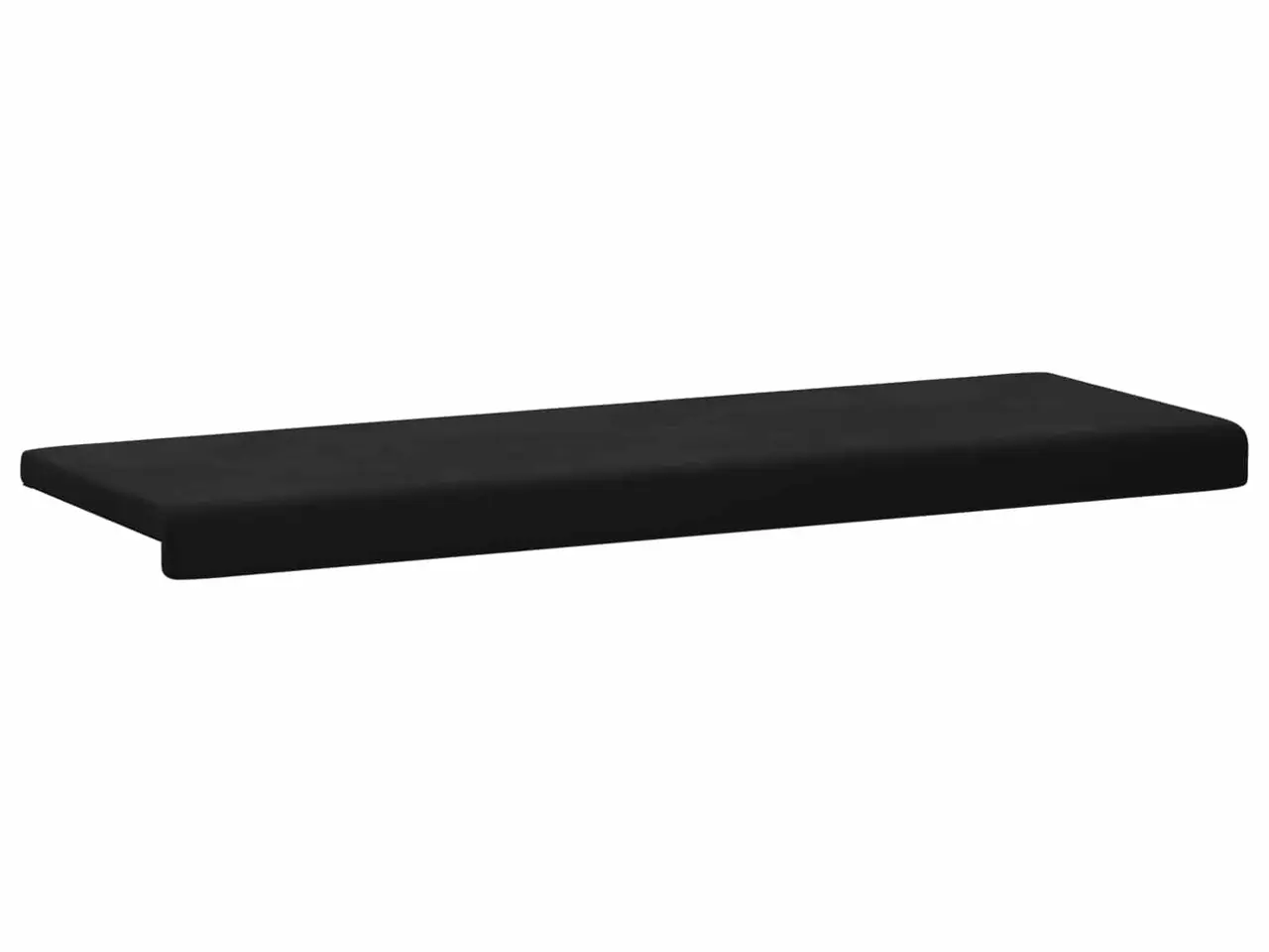 Billede 5 - Bænkpude i velour sort 110 x 38 x 6,5 cm til bænk, dybde 35 cm