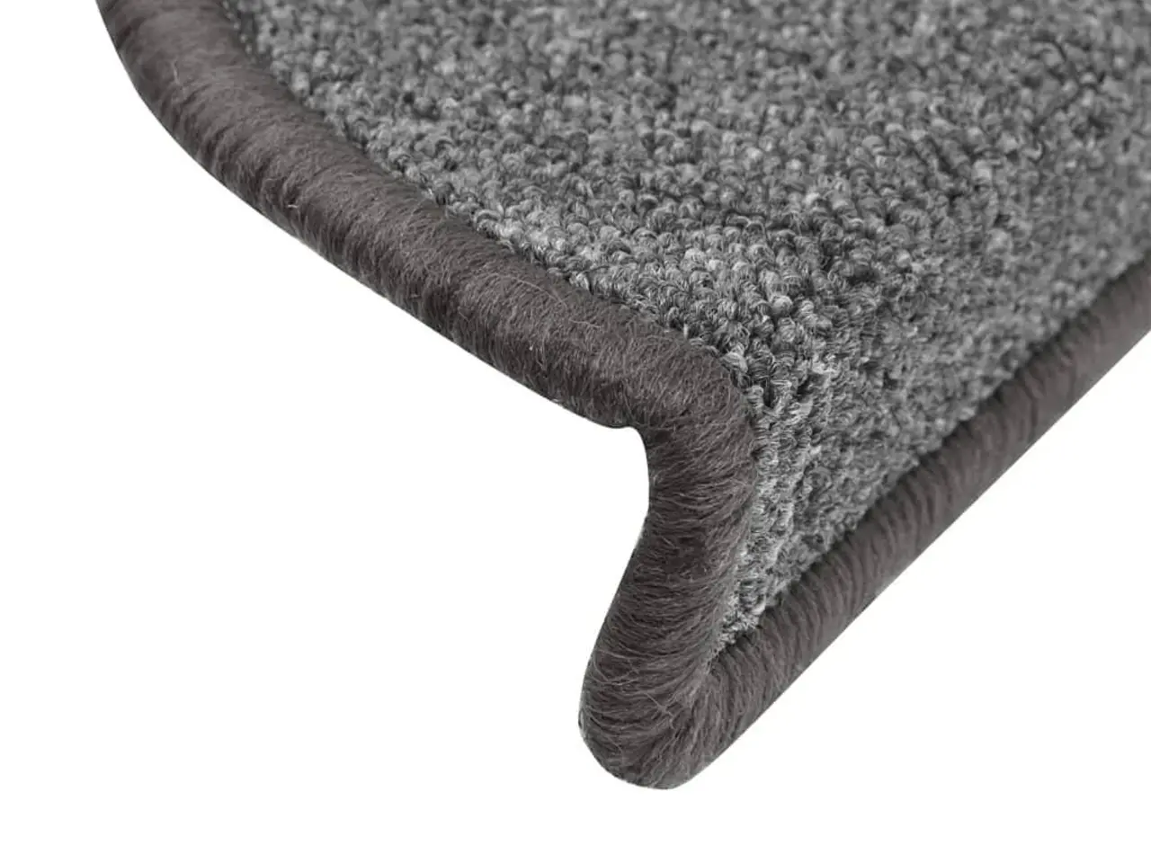 Billede 6 - Trappemåtter 15 stk. 56x17x3 cm mørkegrå halvrunde