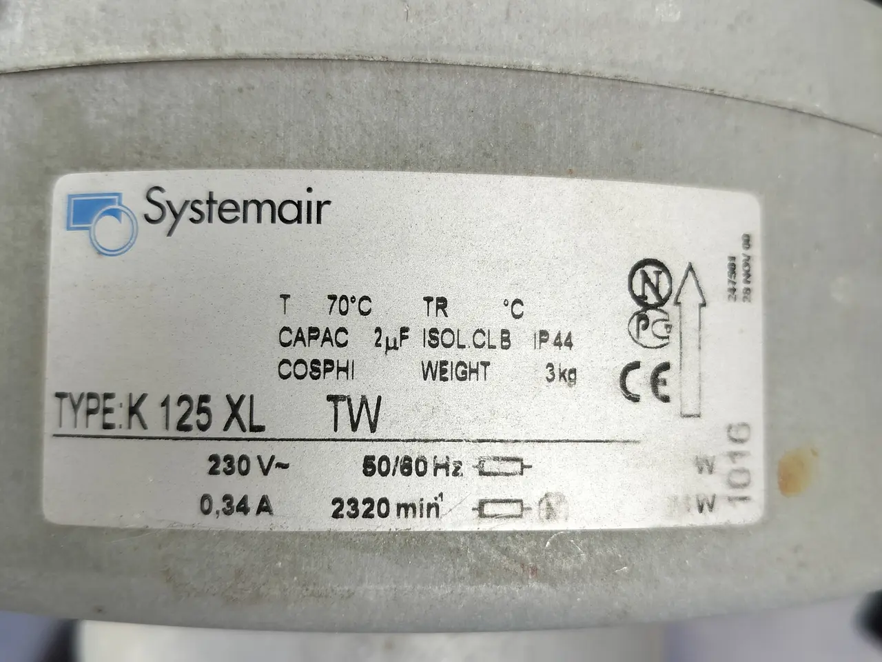 Billede 5 - Kanalventilator Systemair K125 Xl.