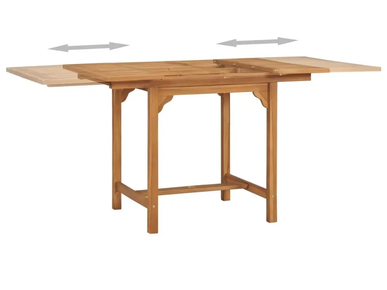 Billede 5 - Udvideligt havebord (110-160)x80x75 cm massivt teaktræ