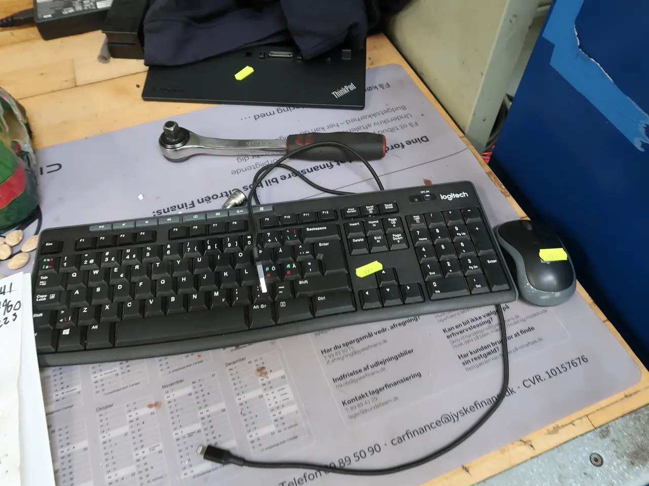 Billede 2 - Computerskærm IBM, dockingstation, tastatur, mus