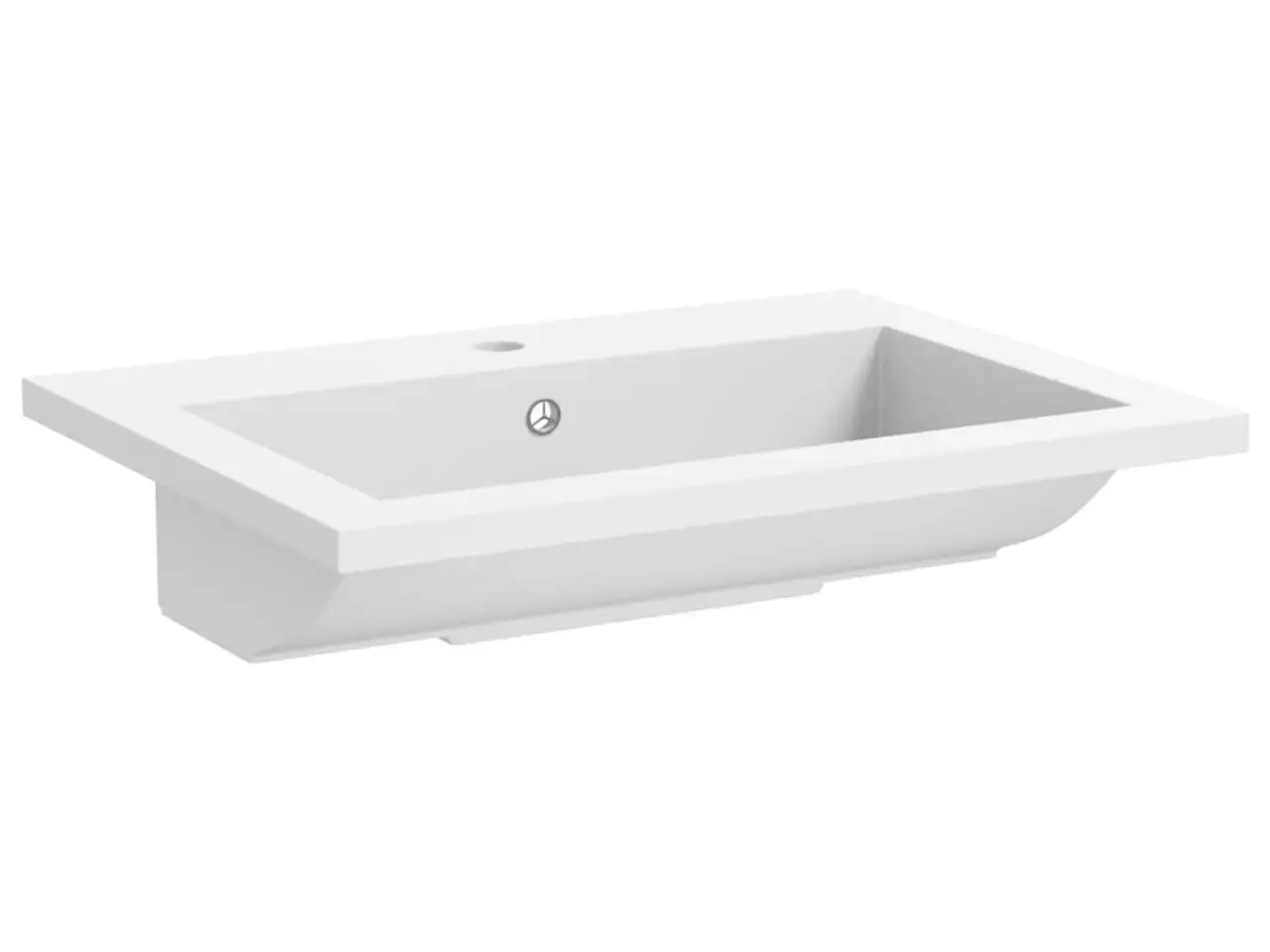 Billede 4 - Håndvask til bordplade 60 × 45 × 12 cm - granit, hvid