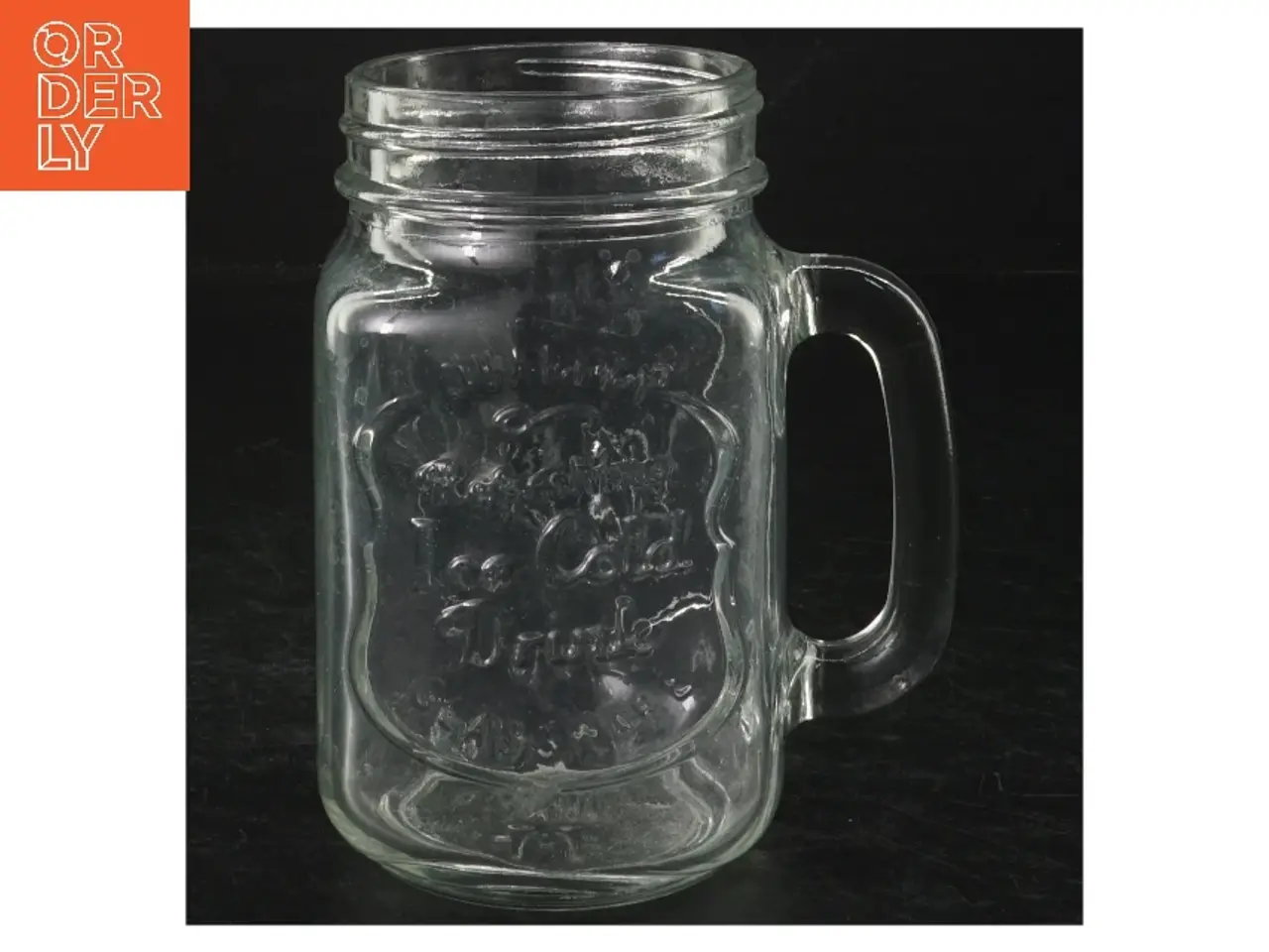 Billede 1 - Glas krus med hank (str. H. 13 cm)
