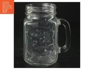 Glas krus med hank (str. H. 13 cm)
