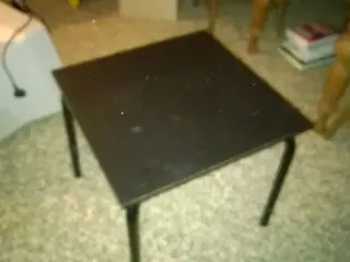 Sort sofa bord kvartradisk