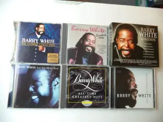 .BARRY WHITE CDer sælges stykvis