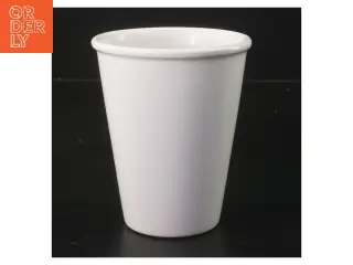 Hvid Krukke (str. Ø 10 cm længde 12,5 cm)