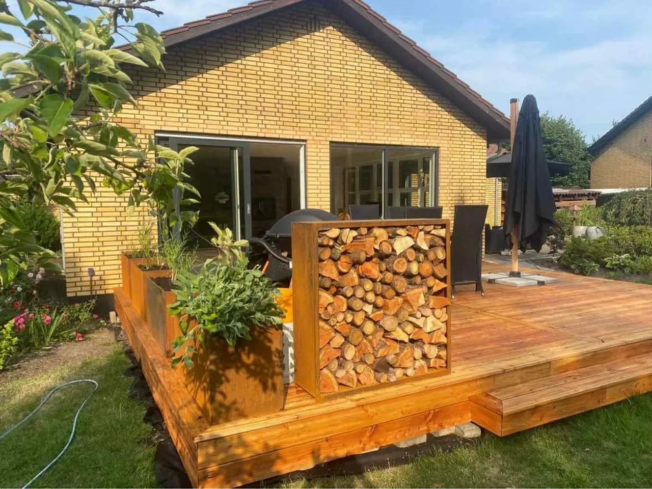 Billede 8 - højbed/vandspejl/bålsted/kunst corten-stål