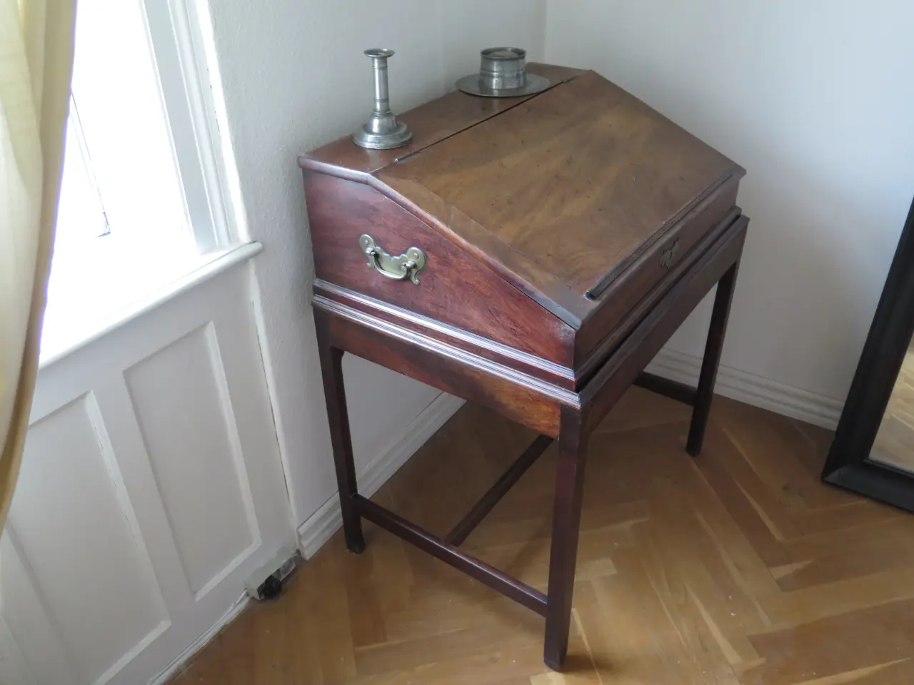 Billede 2 - Antik engelsk skrivepult, sidst i 1700-talllet