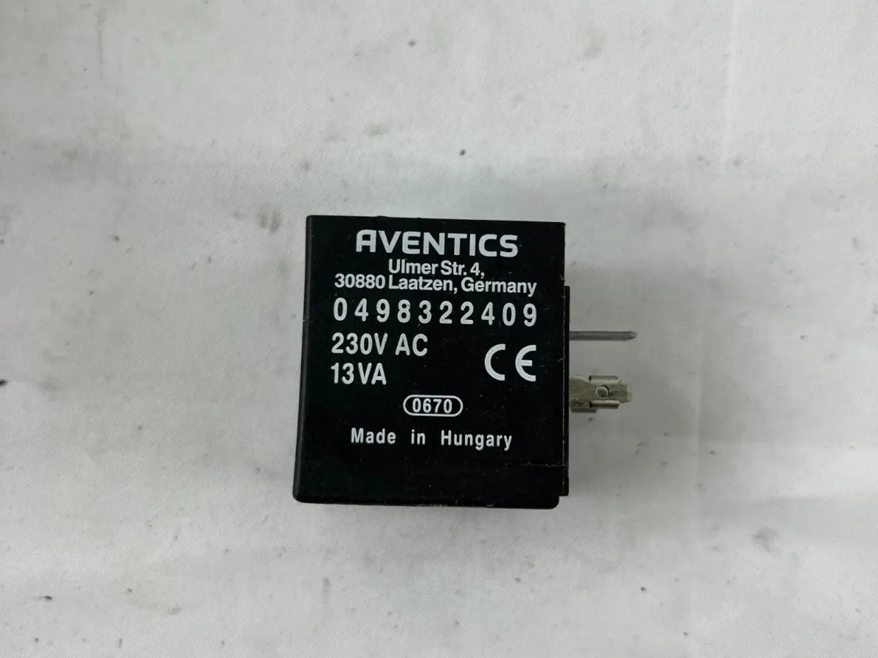 Billede 2 - Aventics 0498322409 magnetventil Coil 230V AC 13VA