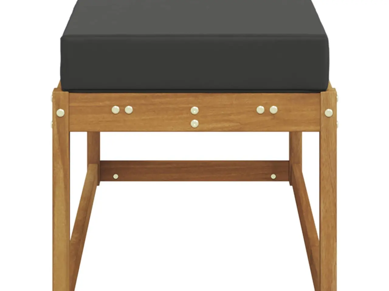 Billede 4 - Udendørs Stolbænk Naturlig og Antracit 115 x 43 x 45 cm