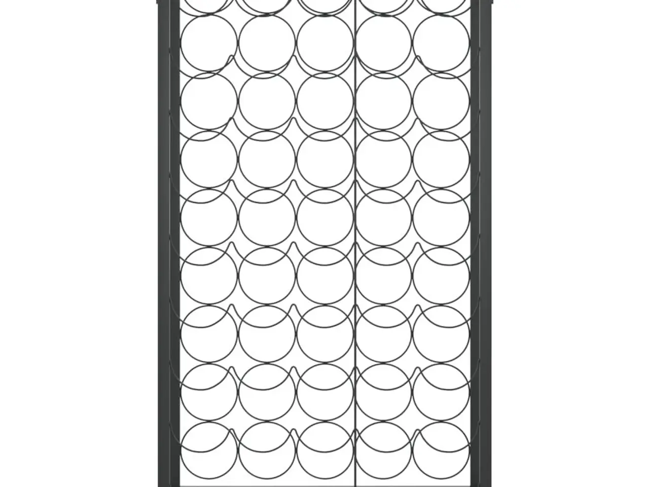 Billede 3 - Vinreol til 45 flasker - sort, 54 x 18 x 100 cm
