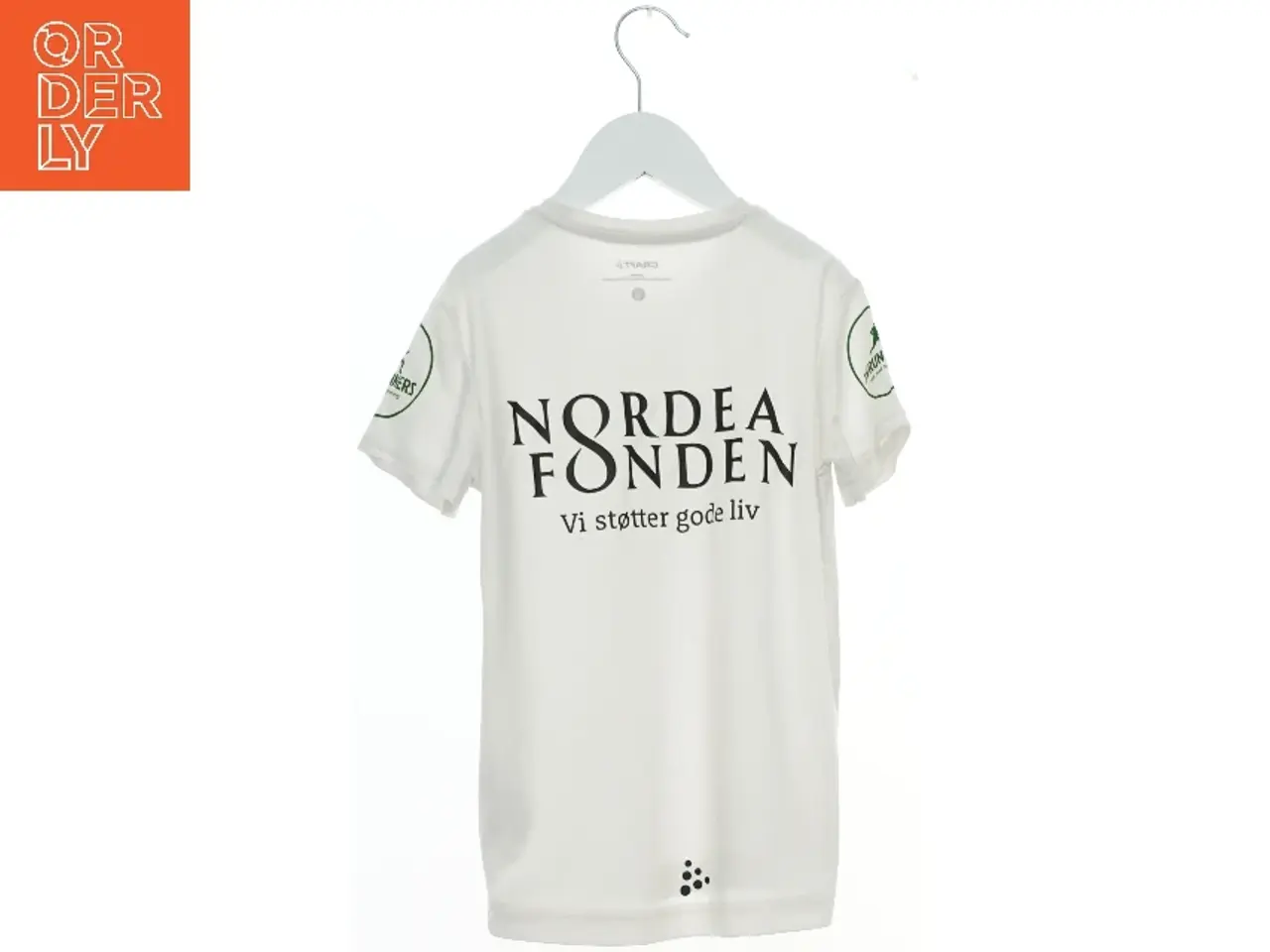 Billede 2 - Hvid t-shirt med logoer fra Craft (str. 122)