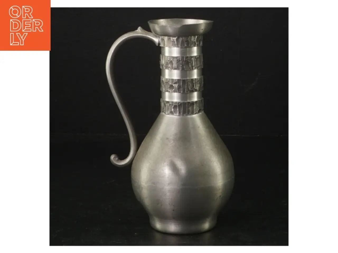 Billede 1 - Sølvfarvet vintage kande (str. H. 16 cm)