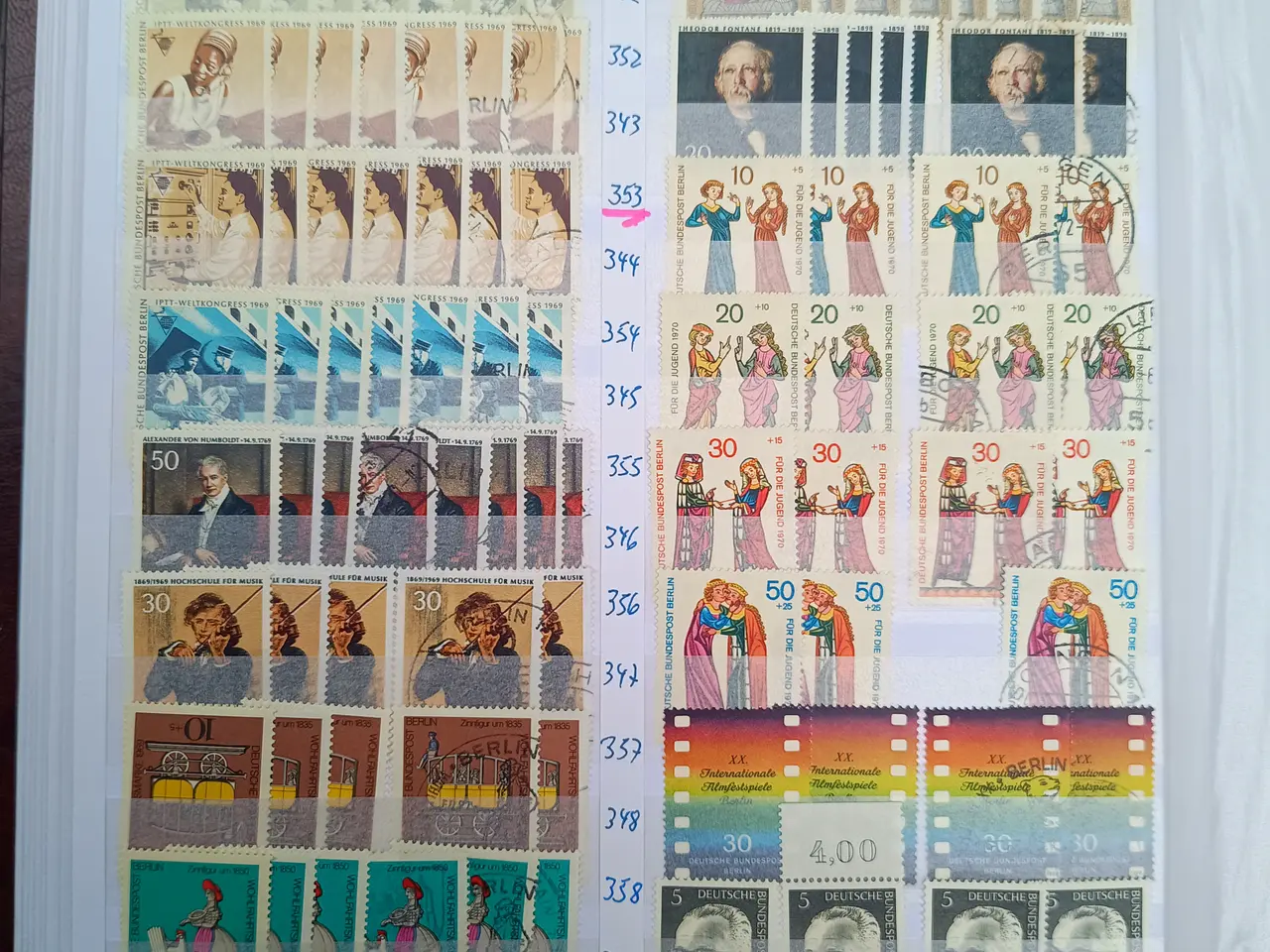 Billede 18 - Berlin samling postfrisk og stemplet