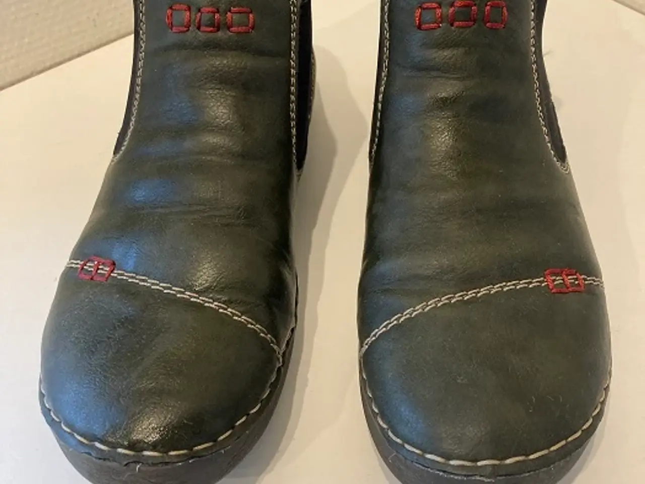 Billede 2 - RIEKER , Mørkegrøn, Nubuck læder,