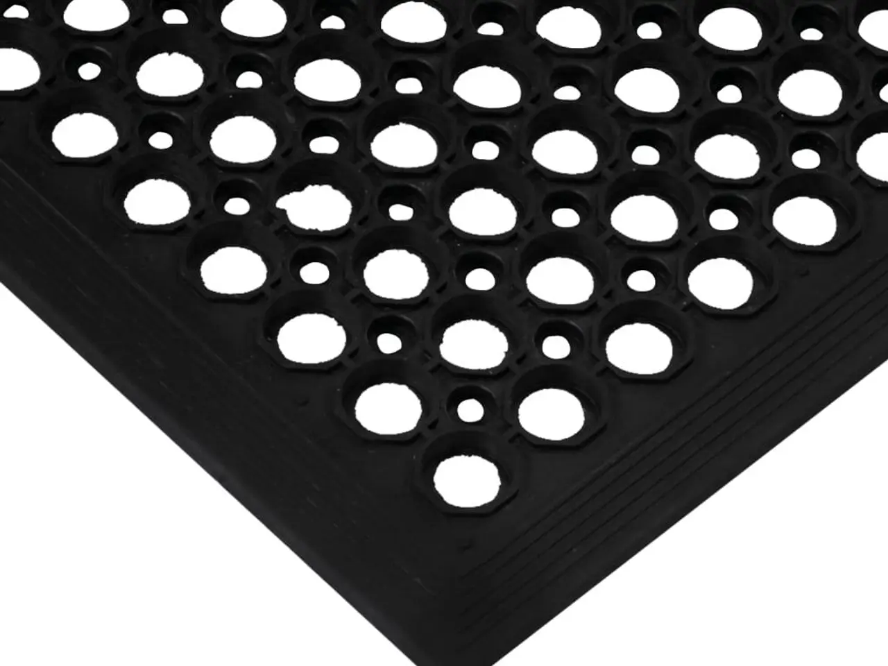Billede 4 - Dørmåtte 60 × 90 cm i gummi - rektangulær, sort