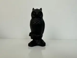 Ugle figur / bogstøtte i støbejern