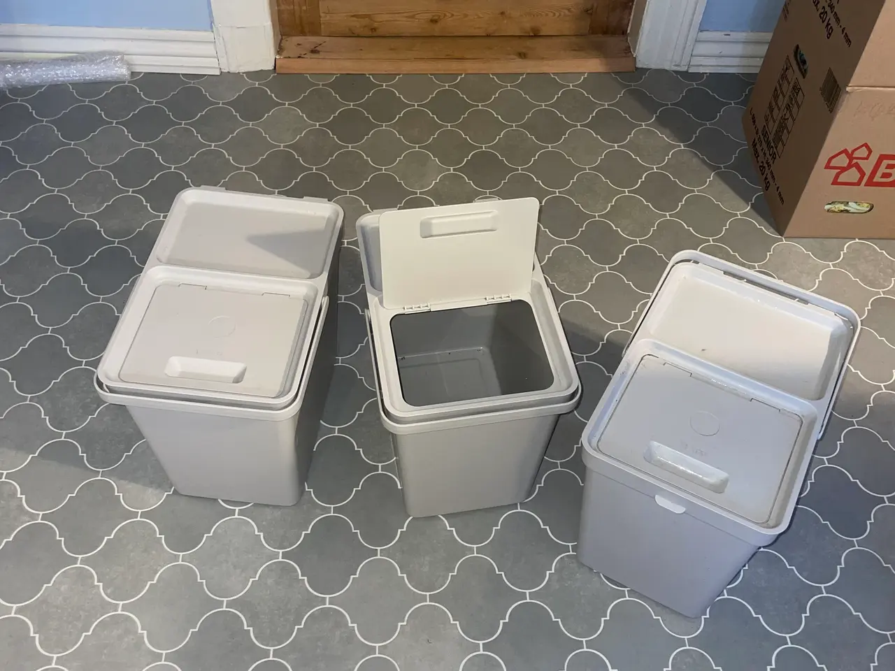 Billede 2 - IKEA affaldssorteringsspande med låg